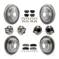 thumbnail image 1 of Transit Auto Ensemble de Roulement de Moyeu avant Arrière Rotor de Frein à Disque et Plaquette en Céramique (10 Pcs) pour Voiture 2015-2018 Dodge Charger RWD avec 3.6L avec Diamètre 345mm Côté Gauche Droit KBB-123498, 1 of 11