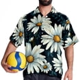 thumbnail image 4 of Daisy Men's Hawaiian Printed Short Sleeve Button Down Casual Beach Shirt's, Unisex, 4 of 6