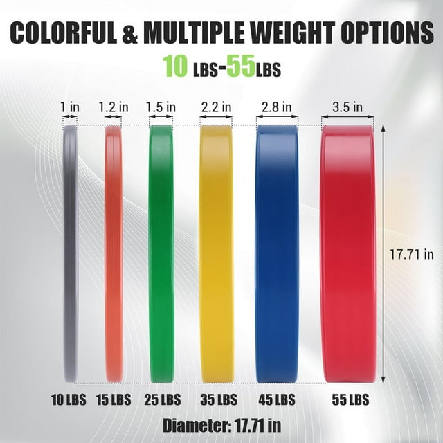Perfect for Any Training Program:Boost your routine with bumper plates designed for HIIT, powerlifting, or functional fitness. Add variety to workouts while protecting floors