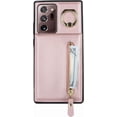 thumbnail image 4 of Samsung Galaxy Note 20 Ultra Case with Card Holder for Women, Galaxy Note 20 Ultra Phone Case Wallet with Credit Card with Ring Kickstand Zipper Slim Stand Case - Rose Gold, 4 of 7