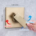 thumbnail image 6 of Rainlex Square 10 inch One-Handle 1-Spray Brushed Gold Shower Faucet, 6 of 8