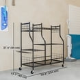 thumbnail image 3 of Outsunny Garden Tool Organizer, 3-Tier Tool Storage Rack with 32 Slots, 3 of 10