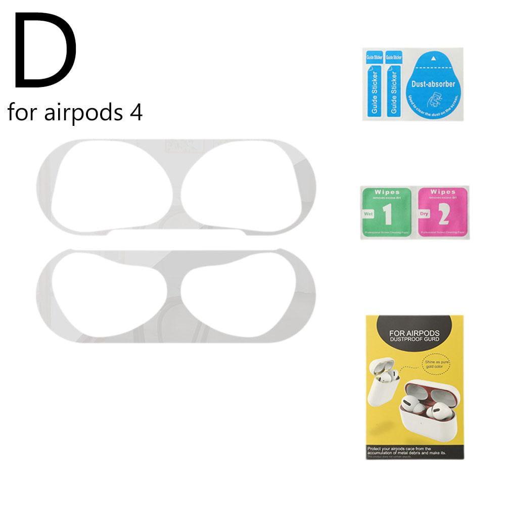 Autocollants Anti-poussière Métal Pour AirPods (1/2/3 Et Pro) - Faciles à Poser, Plusieurs Coloris - 7