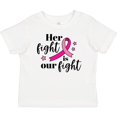 thumbnail image 3 of Inktastic Breast Cancer Awareness Her Fight is Our Fight Boys or Girls Baby T-Shirt, 3 of 5