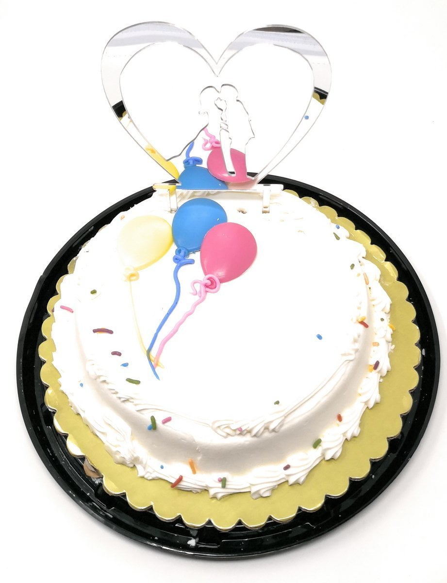 NEW #7 CAKE TOPPER CLEAR RHINESTONES  WEDDING BIRTHDAYS ANNIVERSARY 
