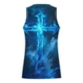 thumbnail image 4 of LbsKUS Mens 3D Graphic Printed T Shirts Summer Casual Christian Religious Tops Fashion Jesus Cross Short Sleeve Muscle Fit Tee Shir,Blue,XXXXL, 4 of 5