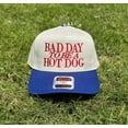 thumbnail image 2 of Bad Day To Be a Hot Dog Embroidered Trucker Hat, Baseball hat, Summer hat, Funny trendy trucker snapback hat Fourth of July hat, 4th of July, 2 of 5