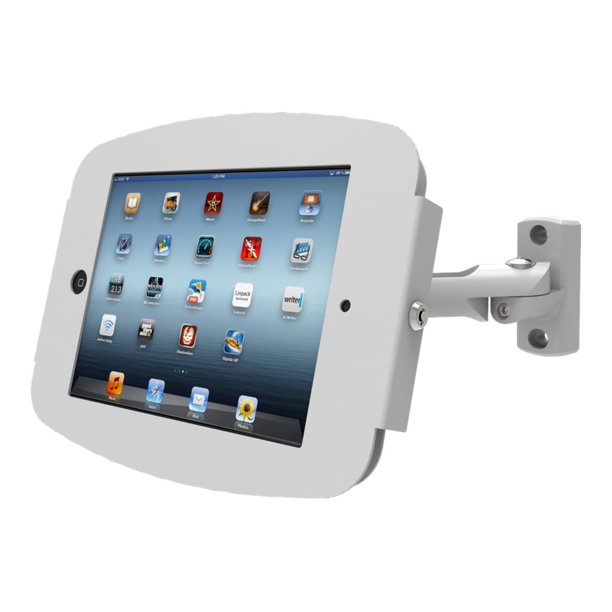Compulocks Space Swing Arm iPad 9,7" Wall Mount White - Boîtier - Antivol - pour Tablette - Aluminium - Montable au Mur