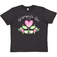 thumbnail image 3 of Inktastic Grampy's Girl- Heart Flowers Youth T-Shirt, 3 of 5