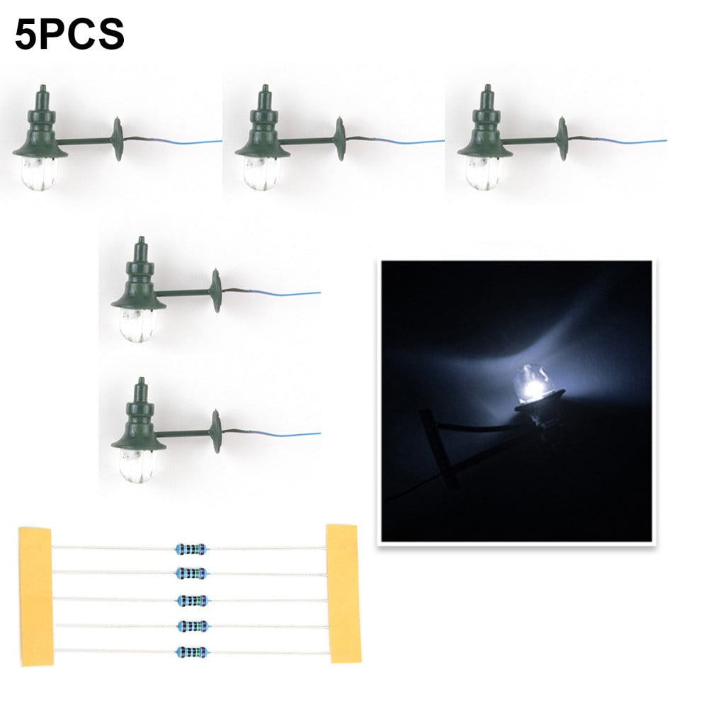 Railway Train Lamp LED Street Wall Lights HO Scale Light Model with Resistance