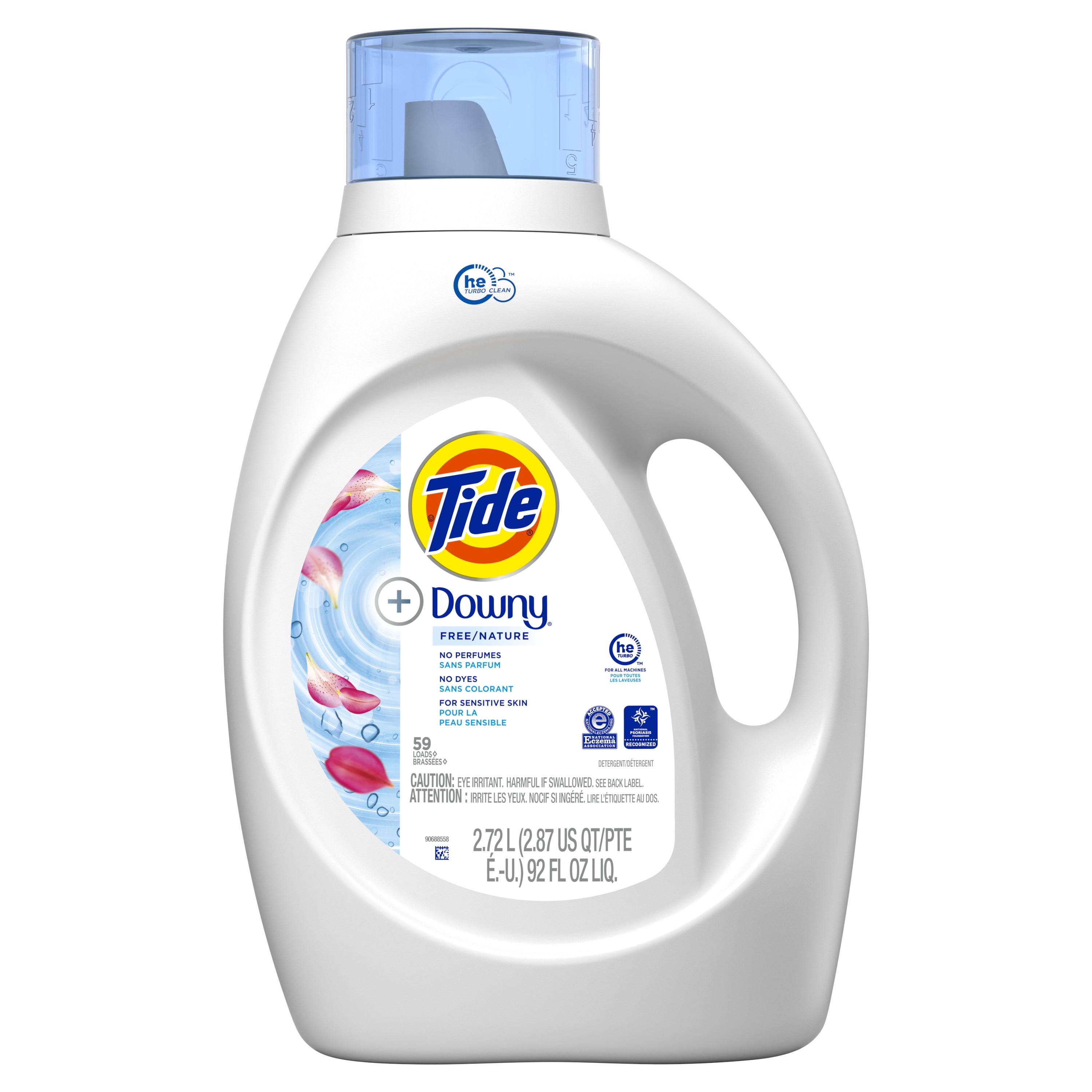 Tide with Downy Free, 59 Loads Liquid Laundry Detergent, 92 Fl Oz