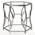 thumbnail image 3 of Furniture of America Joslyn Glass Top End Table, Chrome, 3 of 6