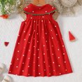 thumbnail image 7 of REDARER Toddler Girls' Summer Sleeveless Polka Dot Dress with Watermelon Print & Flutter Collar Ruffle Trim Button Front Holiday Party Kids Outfit,3-4 Years, 7 of 7