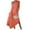 Orange, variant on Women's One Shoulder Dress, Asymmetric Pleated Cocktail Party Dresses, Flattering High Waisted Accordion Ruffle Summer Wedding Guest Midi Gown