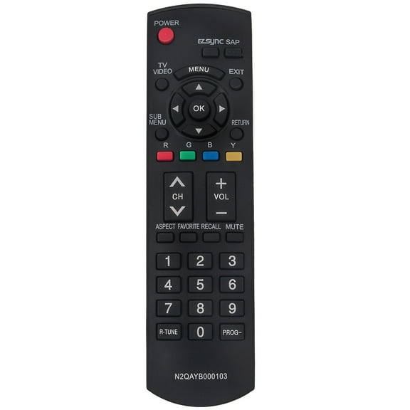 N2QAYB000103 Replaced remote for Panasonic TV TH50PX75U TH58PE75U PT56LCX70K PT61LCX7 PT61LCX70