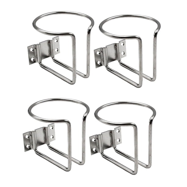 4Pcs Acero Inoxidable Coche Anillo Copa Soporte de Bebida Soporte de Botella para Marine Yacht Truck RV
