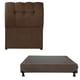 thumbnail image 1 of Box Base Cama Individual + Cabecera Nube Chocolate, 1 of 8