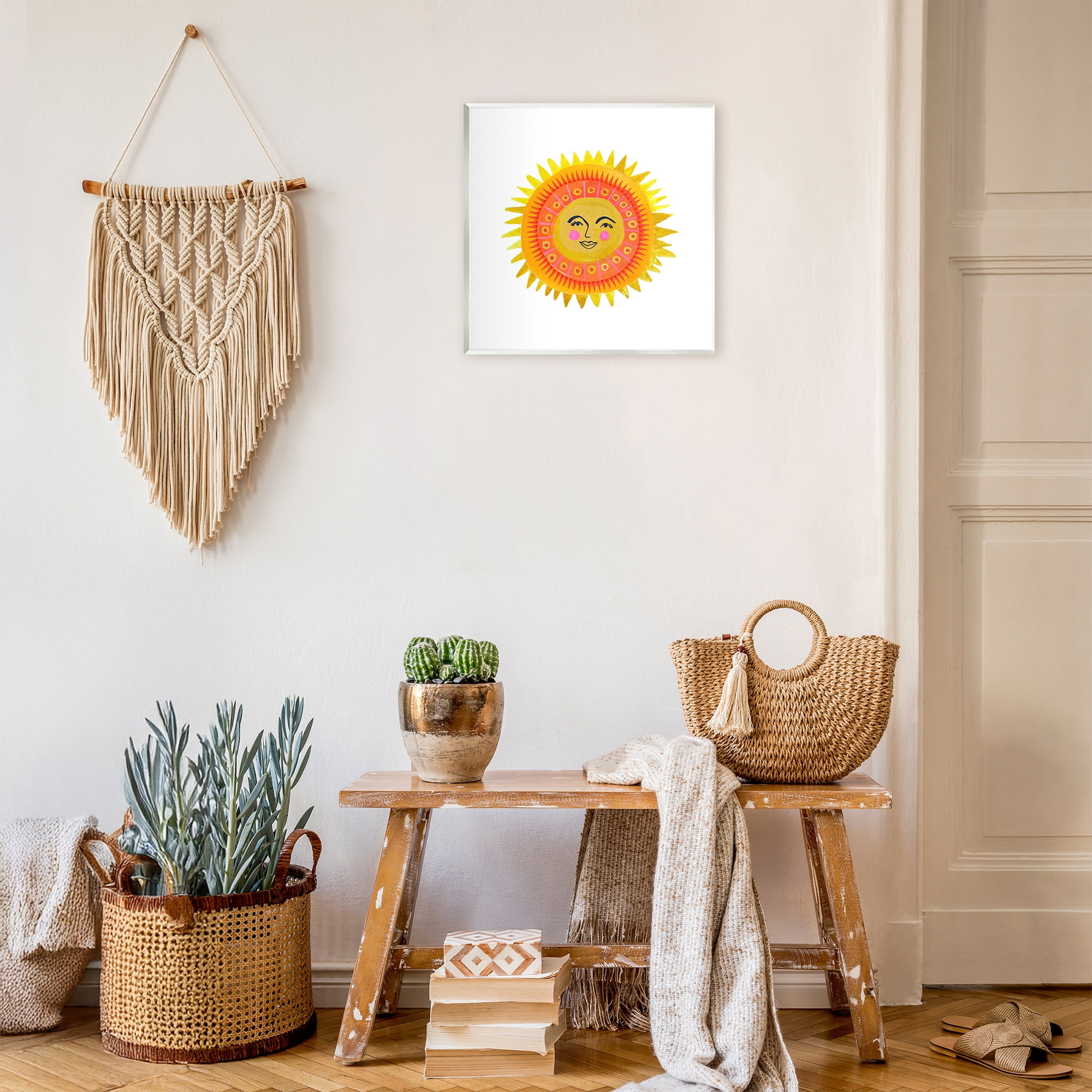 Stupell Industries Eccentric Bohemian Sun Wall Plaque Art, design by Katherine Herrell Studio