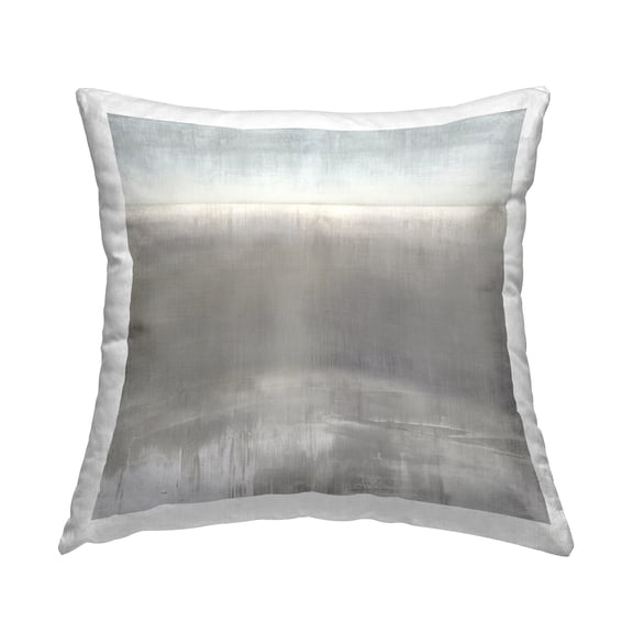 Stupell Industries Rustic Grey Abstraction Decorative Printed Throw Pillow, 18 x 18