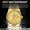 thumbnail image 3 of Mens Watches Stainless Steel Waterproof Analog Quartz Watch for Men with Date  Fashion Wristwatch, 3 of 5