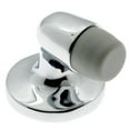 thumbnail image 1 of Solid Brass Gooseneck Mini Door Stop, Polished Chrome, 1 of 1