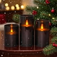 thumbnail image 2 of Shoreew Flameless LED Candles Battery Operated Flickering Fake Electric Pillar Candles with Remote Control for Weddings Holiday Home Decor, 2 of 7