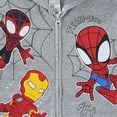 thumbnail image 3 of Marvel Spider-Man Miles Morales and Iron Man Zip-Up Hoodie (Boys), Sizes 2T-6, 3 of 5