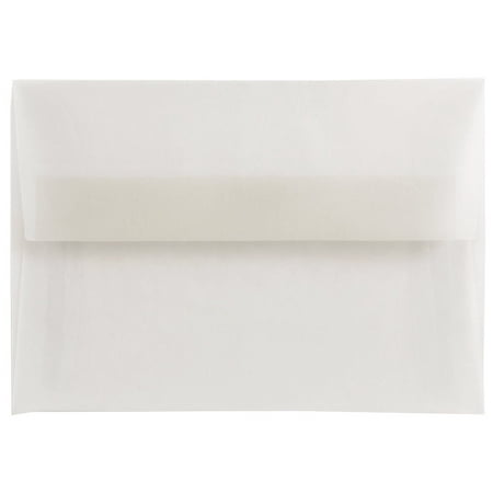 UPC: 0609722981774 | JAM Paper & Envelope A2 Translucent Envelopes  4 3/8 x 5 3/4  Clear  25/Pack
