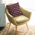 thumbnail image 2 of Aesthetic Bows Throw Pillow Cover Pink Bow Rose Bow Black Background Cotton Linen Cushion Cover Throw Pillow Case with Invisible Zipper for Couch Sofa Bed Chair Car 26x26 Inch, 2 of 7
