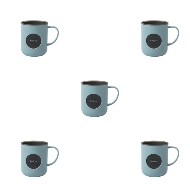 Monstrate Taza de enjuague bucal Color de contraste Niños lindos Cepillo de reutilizable Organizador de de con asa Accesorios de Azul 5piezas Monstrate CBP188156