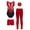 Burgundy, variant on Kids Girls 4Pcs Gymnastics Leotard Set Sparkle Ballet Dancing Unitards with Shorts Leggings and Hairband Blue&Black 6