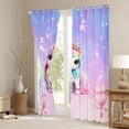 thumbnail image 3 of Erosebridal Colorful Cartoon Unicorn Girls Black Out Curtains,Pink Hot Air Balloon Curtains Pack of 2 (42x63 Each) For Kids, 3 of 7
