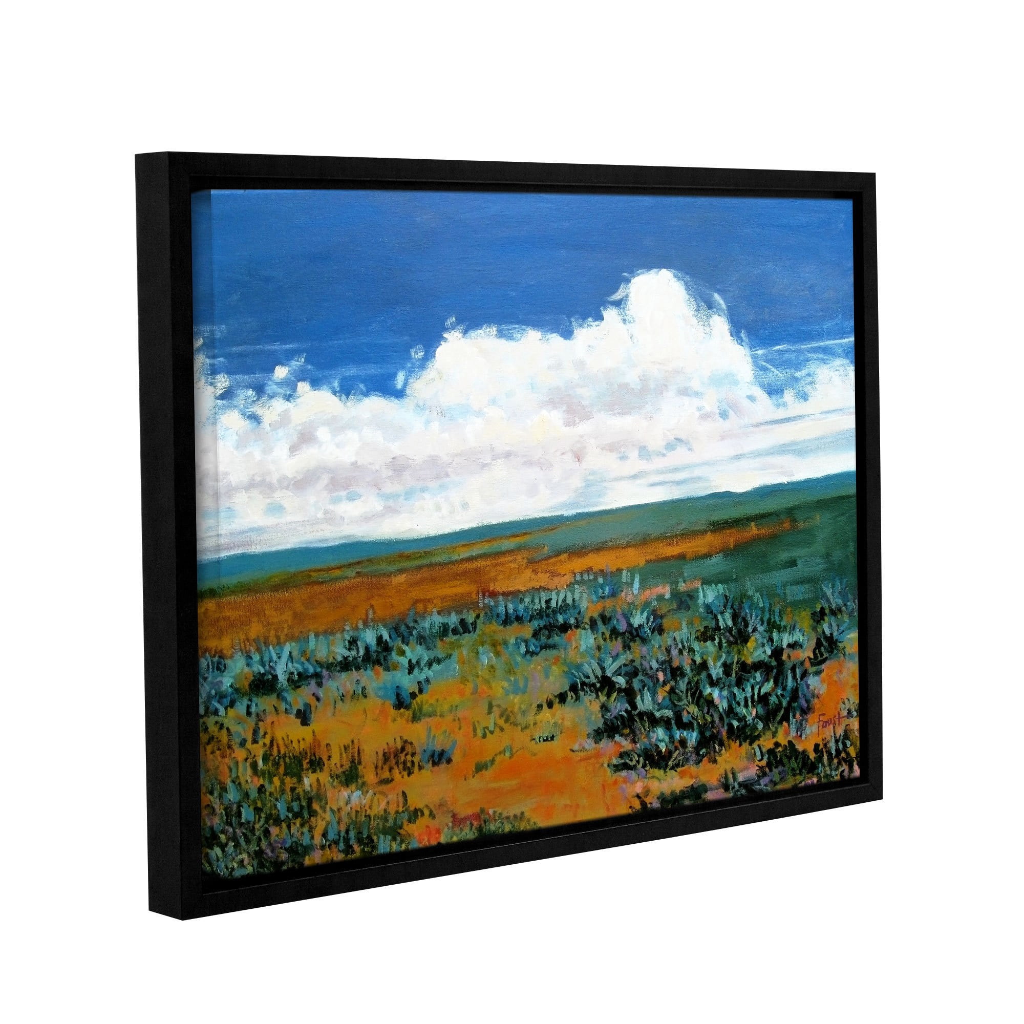 ArtWall Gene Foust "Rolling Clouds" Gallery-Wrapped Floater-Framed Canvas