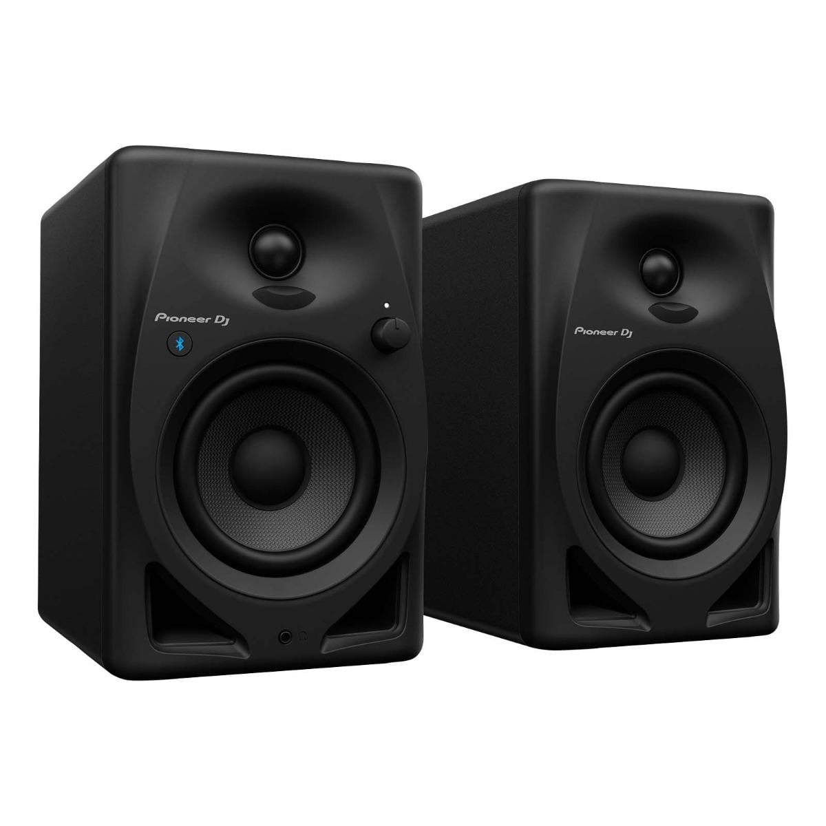 Pioneer DJ DM-40D-BT 4" Bluetooth Desktop Monitor System with Studio Monitor Stands Package