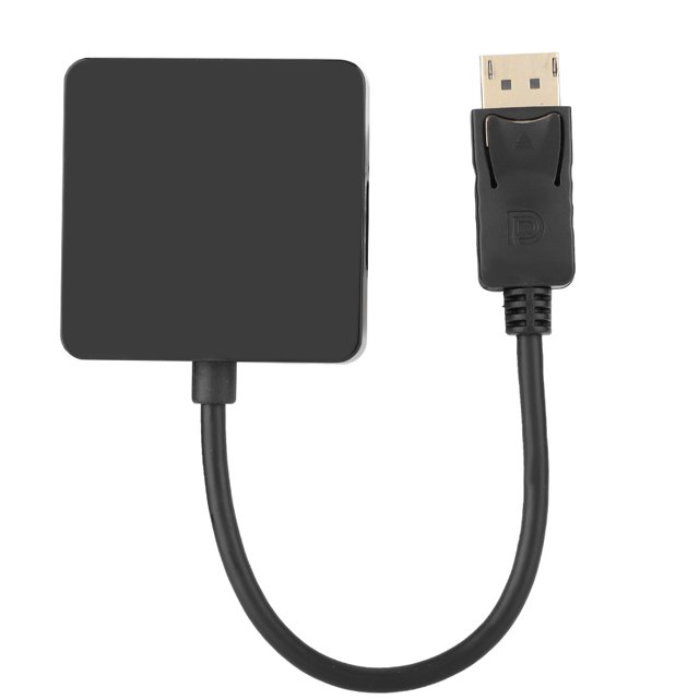 Ficarrico 3 en 1 DP DisplayPort macho a VGA DVI HDMI hembra Cable adaptador convertidor para PC