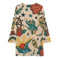 thumbnail image 3 of Punk Motif Tatouage Design et Illustration Robes à Manches Longues Robe d'Été Femme, 3 of 4