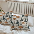 thumbnail image 4 of Outdoor Waterproof Pillow Covers Happy Halloween Pumpkin Black Cat Decorative Throw Pillow Protectors,Witch Hat Potion Broom Pillowcase Cushion Cases for Patio Sofa Garden Couch,16x16in,Pack of 2, 4 of 9