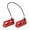 Red, variant on Lightweight 2D Sports Pedometer with Belt Clip, ABS Body, 12g Weight