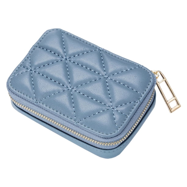 FELTECHELECTR Bolsa de maquillaje, lápiz labial, brillo de labios, pequeña bolsa de almacenamiento, monedero con espejo