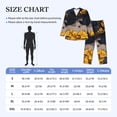thumbnail image 4 of Naloa Elegant Lady With Hat Men’s Pajamas Set - Long Sleeve Button Down Sleep Shirt and Pajama Bottoms Sleepwear Set-XX-Large, 4 of 7