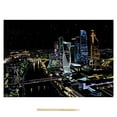 thumbnail image 1 of Meitianfacai Colorful Scratch Paper Set City Night Scene Painting Living Room Decoration Painting, 1 of 9