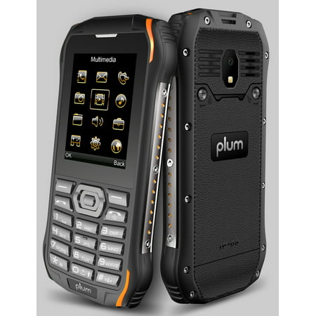 Plum Ram 6 - Rugged Unlocked Cell Phone GSM IP68 Military Grade Water Shock Proof Tmobile MetroPCS Lyca (Best Rugged Cell Phone)
