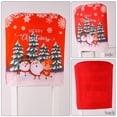 thumbnail image 2 of Funda navideña para silla Funda para silla inglesa roja Decoración para comedor (B) JShteea Libre de BPA, 2 of 9