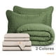 thumbnail image 2 of Set de 7 Piezas Edredón Ligero y Sábanas Matrimonial Dreamlab, Colcha para Cualquier Temporada, Hipoalergénica, Diseño Trébol Verde Seco, Beige, 2 of 5