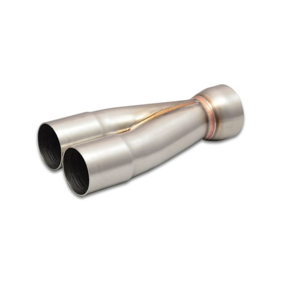 Vibrant 2-1 SS Merge Collectors (1-3/4in Inlet Slipover ID 2-1/4in Outlet OD) -
