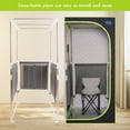 thumbnail image 6 of Cheelom Portable Plus Type Steam Sauna Spa Tent with Chair Home Portable Sauna Relaxation Indoor Black, 6 of 13