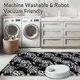 thumbnail image 5 of ODIKA 5'x7' Machine Washable Non-Slip Area Rug, Vintage Holiday and Frosted Pinecone Patterned Floor Coverings High Traffic Rug, Black, 626338, 5 of 5