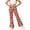 Red, variant on NinXxx Girls Wide Leg Sporty Pants School Supplies Flared Trousers 1-14Y Red 13-14 Years