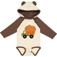 thumbnail image 3 of Inktastic Pumpkin Truck Thanksgiving Halloween Boys or Girls Long Sleeve Baby Bodysuit, 3 of 5