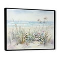 thumbnail image 2 of Designart "Seaside Wildflower Beauty II" Wildflowers Floater Framed Wall Decor, 2 of 5